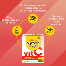 Carica l'immagine nel visualizzatore di Gallery, Supradyn Expert Vitamina C 1000 mg, D, Zinco, Sistema immunitario, 90 cpr