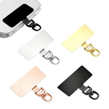 Carica l'immagine nel visualizzatore di Gallery, Set di 4 Toppa per Cordino Telefono,Quadrati 360° Ruotabile Cordino per Telefono Patch in Acciaio Inox Toppe di Ricambio