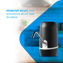 Carica l'immagine nel visualizzatore di Gallery, NK Dispenser di acqua – Dispenser automatico, ricarica USB, dosatore in acciaio, senza BPA, Acqua Fredda, 1200 mAh, 1,5 