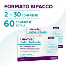 Carica l'immagine nel visualizzatore di Gallery, Chiesi Laevolac Colon Irritabile Bipacco 2 x 30 Compresse - 60 Totali