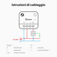 Carica l'immagine nel visualizzatore di Gallery, SONOFF MINI-ZB1GP, MINI PM, Zigbee 3.0, Misuratore di energia intelligente, Hub Zigbee richiesto, Conduttore neutro rich