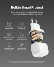 Carica l'immagine nel visualizzatore di Gallery, Belkin Caricatore da parete compatto da 45 W con cavo da USB-C a USB-C, ricarica rapida per Apple iPhone 16, 15, 14, Plu