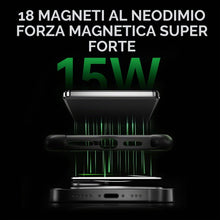Carica l'immagine nel visualizzatore di Gallery, Power Bank Magnetico Wireless Caricatore Portatile con PD 20W USB-C, Ricarica Rapida, Display LCD e Supporto Pieghevole 