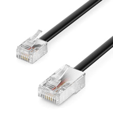 Carica l'immagine nel visualizzatore di Gallery, deleyCON 3,0m Cavo Telefonico RJ11 a RJ45 Modulare Cavo Piatto Connettore RJ11 a Connettore RJ45 Presa Telefono Modem Ro