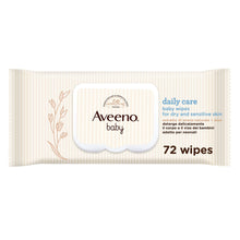 Carica l'immagine nel visualizzatore di Gallery, Aveeno Baby Daily Care Salviettine umidificate, Per pelli secche, 72 pezzi