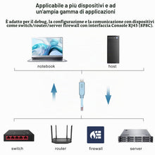 Carica l'immagine nel visualizzatore di Gallery, 10Gtek Cisco Console Cable USB to RJ45 with FTDI Chip 6ft/1.8m for RS232 Routers/Switches, Support Windows, MAC, Linux