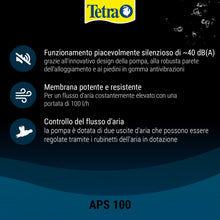 Carica l'immagine nel visualizzatore di Gallery, Tetra APS 100 Pompa per Acquari di 50 - 100 L, Aeratori Silenziosi e Potenti, Antracite