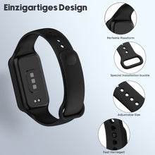 Carica l'immagine nel visualizzatore di Gallery, 3 Pezzi Cinturini in Silicone per Xiaomi Smart Band 8 Active, Cinturino di Ricambio Impermeabile Traspirante Braccialett