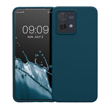 Carica l'immagine nel visualizzatore di Gallery, kwmobile Cover per Motorola Moto G84 5G Custodia - Back Case per Smartphone in Silicone TPU - Protezione Gommata - petro