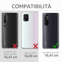 Carica l'immagine nel visualizzatore di Gallery, kwmobile Custodia Compatibile con Xiaomi Mi Note 10 Lite Cover - Back Case per Smartphone in Silicone TPU - Protezione G