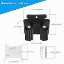 Carica l'immagine nel visualizzatore di Gallery, Hejo 6 Pezzi Appendi Scopa da Muro, Gancio per Scopa Autoadesivo, Nero