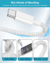 Carica l'immagine nel visualizzatore di Gallery, Cavo USB Type-C 2 Metri, 60W Cavo USB C a USB C per iPhone 18/Duo/17/16/15/15 Pro Max/15 Plus, Macbook, iPad Pro/Air, ca