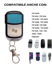 Carica l'immagine nel visualizzatore di Gallery, KIT 2 TELECOMANDI Universali PER CANCELLO compatibile con frequenza 433,92MHZ a codice fisso +2 BATTERIE OMAGGIO -*** NU