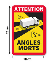 Carica l'immagine nel visualizzatore di Gallery, GOYAPRINT Adesivi Angoli Morti Camion Set 6pz Obbligatorio Francia