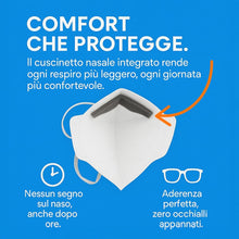 Carica l'immagine nel visualizzatore di Gallery, 25 Mascherine FFP3 Certificate CE, Mascherina 5 Strati Senza Valvola, Maschera Facciale di Protezione da Polvere e Antip