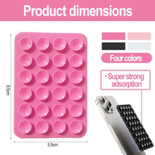 Carica l'immagine nel visualizzatore di Gallery, 4 Pezzi Ventosa Per Cellulare, Nero/Bianco/Rosa Chiaro/Fuxia, In Silicone, Standard, Per Selfie/Video/Ricarica