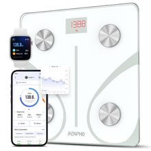 Carica l'immagine nel visualizzatore di Gallery, RENPHO Bilancia Pesapersone Bluetooth, Digitale con App, Bianco
