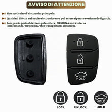 Carica l'immagine nel visualizzatore di Gallery, 2 Pezzi Chiave Guscio Cover 3 Tasti in Gomma Compatibile con Hyundai i40 i30 i20 i10 ix20 ix35 Tucson Santa Fe Elantra S