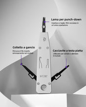 Carica l'immagine nel visualizzatore di Gallery, VCE Attrezzo Punch Down per Prese Rete con Tagliafili 1 Pezzo