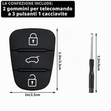Carica l'immagine nel visualizzatore di Gallery, 2 Pezzi Chiave Guscio Cover in Gomma Compatibile con Hyundai ix35 ix20 i30 i20 i10 Kia Sportage Soul Ceed Rio Picanto Ve