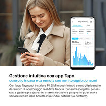 Carica l'immagine nel visualizzatore di Gallery, Tapo P125M Presa Smart Matter Italiana WiFi Energia Alexa Google