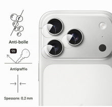 Carica l'immagine nel visualizzatore di Gallery, GIOPUEY [Super Sottile 4 Pezzi Pellicola Fotocamera Compatibile con iPhone 17 PRO, HD Vetro Temperato [Resistente ai Gra