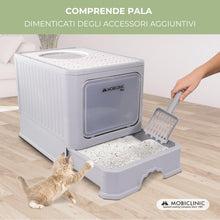 Carica l'immagine nel visualizzatore di Gallery, Mobiclinic® pets, Lettiera per gatti coperta, Cassetto estraibile, Include palett, Catbox, Doppia entrata frontale e sup