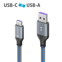 Carica l'immagine nel visualizzatore di Gallery, Sonero® Cavo di ricarica da USB-C a USB-A, cavo di ricarica per cellulare, cavo di ricarica rapida USB C, cavo USB tipo 