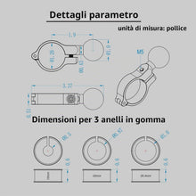 Carica l'immagine nel visualizzatore di Gallery, iMESTOU Adattatore per Montaggio a Sfera Alluminio, Base a Sfera da 1"/25mm