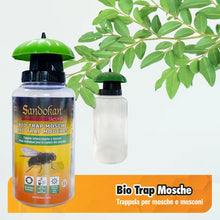 Carica l'immagine nel visualizzatore di Gallery, Sandokan, Bio Trap Trappola Mosche Esterno Riutilizzabile, Acchiappa Mosche Ecologico con Attrattivo Naturale (3 ricaric