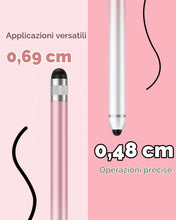 Carica l'immagine nel visualizzatore di Gallery, Penna Stylus Capacitiva per Touchscreen, Stylus a Doppia Punta ad Alta Sensibilità per iPhone, iPad, Android e Tablet, A
