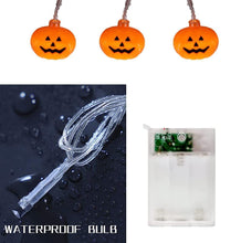 Carica l'immagine nel visualizzatore di Gallery, Zucca di Luci Stringa Halloween 3Meters 20 LED Lanterna Zucca Stringa per Feste Halloween