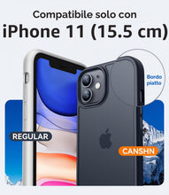 Carica l'immagine nel visualizzatore di Gallery, CANSHN Cover Opaca per iPhone 11, [Bordi Quadrati] Custodia Traslucida Opaca Protettiva Sottile Antiurto per iPhone 11 6