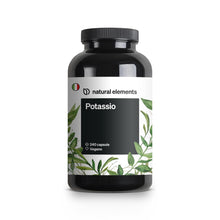 Carica l'immagine nel visualizzatore di Gallery, Potassio Integratore – 240 capsule vegane con 800mg di potassio elementare (da citrato di potassio) per dose giornaliera