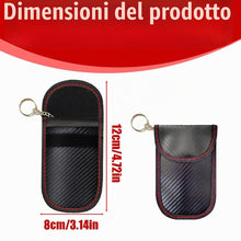 Carica l'immagine nel visualizzatore di Gallery, IKOPFLN 2 Pezzi Custodia Protettiva Per Keyless,Custodia Protettiva Chiavi Borsa Faraday,Borsa Per Blocco Segnale Chiave