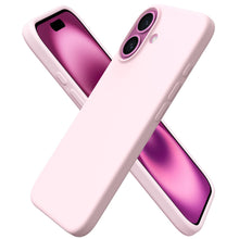 Carica l'immagine nel visualizzatore di Gallery, ORNARTO Cover per iPhone 16 Silicone,Antiurto,Rosa Creta