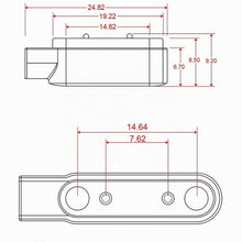 Carica l'immagine nel visualizzatore di Gallery, OcioDual Cavo di Ricarica Magnetica Nero per Orologio 2 Pins Distanza tra i Pin 7,62mm Caricabatterie Cable Caricatore M