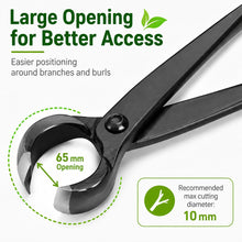 Carica l'immagine nel visualizzatore di Gallery, Taglierina Concava Bonsai, Attrezzi Bonsai Professionale, 210mm Concavo Cutter in Lega di Acciaio al Manganese, per Rimu