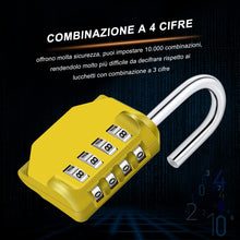 Carica l'immagine nel visualizzatore di Gallery, Lucchetto Combinazione, [1 Pezzi] Diyife Lucchetto Armadietto Impermeabile, Esterno Serrature con Combinazione 4 Cifre p