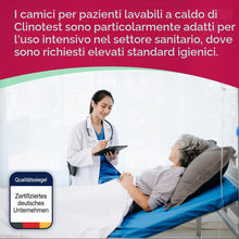 Carica l'immagine nel visualizzatore di Gallery, Clinotest, Camicia per paziente, camicia da notte/ospedale/camicia ospedaliera, taglia unica, motivo: stelle di colore b