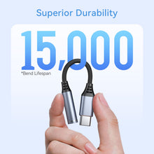 Carica l'immagine nel visualizzatore di Gallery, Amzpas Adattatore Jack per Cuffie USB C a 3.5mm, Adattatore Audio USB C a Cavo Dongle Aux per Samsung Galaxy S22 S21 S20