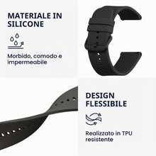 Carica l'immagine nel visualizzatore di Gallery, kwmobile 2x Cinturino Silicone Fibbia Compatibile con Huami 22mm Amazfit Bip 6 / Bip 5 / GTS 3 / Balance 2 Cinturino - C