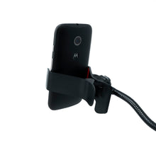 Carica l'immagine nel visualizzatore di Gallery, System-S Supporto per smartphone con collo di cigno in metallo da 45 cm, morsetto da tavolo con apertura di 5 cm, pinza 