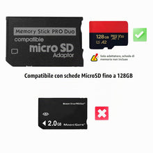 Carica l'immagine nel visualizzatore di Gallery, QUMOX Adattatore MicroSD a Memory Stick PRO Duo