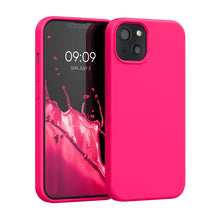 Carica l'immagine nel visualizzatore di Gallery, kwmobile Cover per iPhone 13 Custodia - Back Case per Smartphone in Silicone TPU - Protezione Gommata - rosa shocking