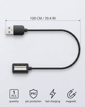 Carica l'immagine nel visualizzatore di Gallery, Cavo di Ricarica Magnetico per Smartwatch Suunto 9, D5, Spartan, Caricatore USB con Connettore a 4 Pin, Compatibile Suun
