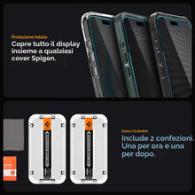 Carica l'immagine nel visualizzatore di Gallery, Spigen EZ Fit Privacy Vetro Temperato [2 Pezzi] per iPhone 15 Pro