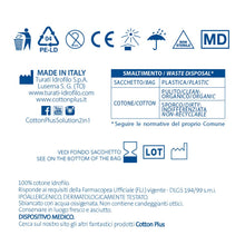 Carica l'immagine nel visualizzatore di Gallery, Cotton Plus MINIMED 60 pz. - LINEA MEDICA | QUADRATI PRETAGLIATI, 100% PURO COTONE PER USO MEDICO | Ipoallergenico, asso