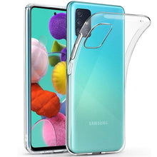 Carica l'immagine nel visualizzatore di Gallery, Oprimio Custodia trasparente per Samsung A71 [cover in silicone] [%100 trasparente] [materiale tedesco] [ultra sottile] 