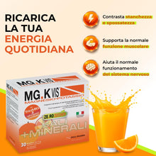 Carica l'immagine nel visualizzatore di Gallery, MG K Vis Magnesio e Potassio Senza Zucchero con Creatina, 30 Bustine
